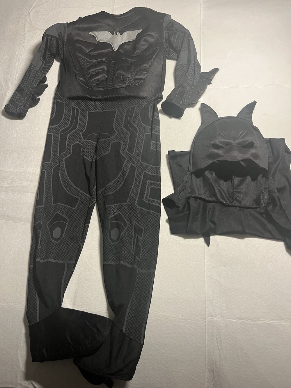Rubie’s Batman The Dark Knight Kids Costume Small S11 2011 Jumpsuit Cape Mask